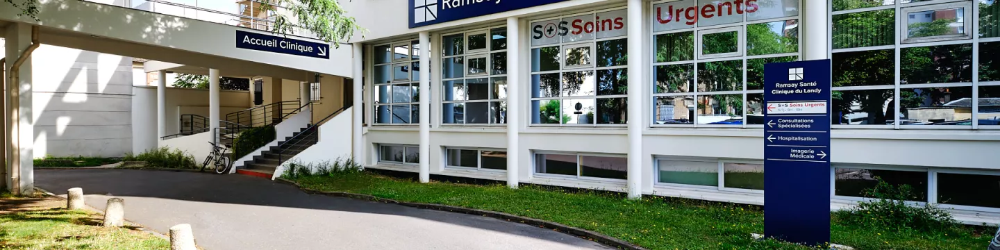 Facade de la clinique du Landy