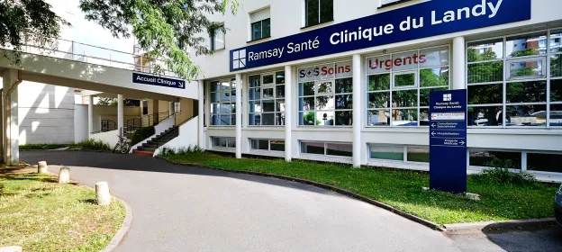 Facade de la clinique du Landy
