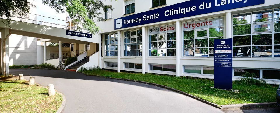 Facade de la clinique du Landy